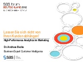 High Performance Analytics im marke...