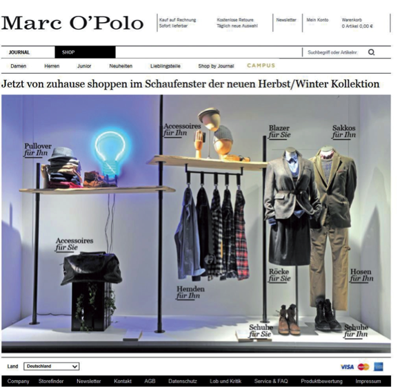 Schaufenster Marco